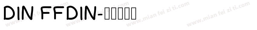 DIN FFDIN字体转换